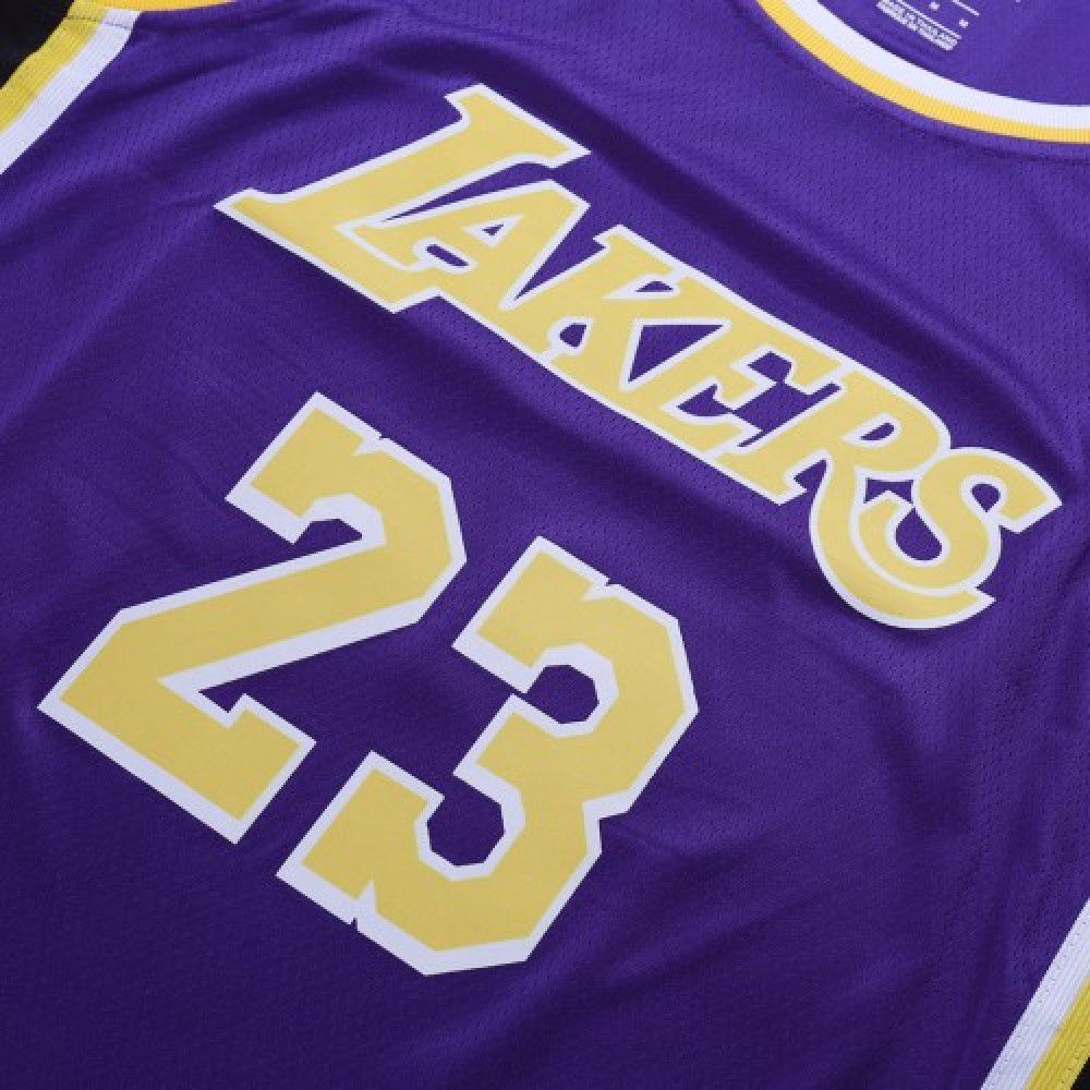 Men's Los Angeles Lakers LeBron James #23 Purple Swingman Jersey - Statement Edition-Pro Kit Vault | Brand New 26/27 Sports Jerseys